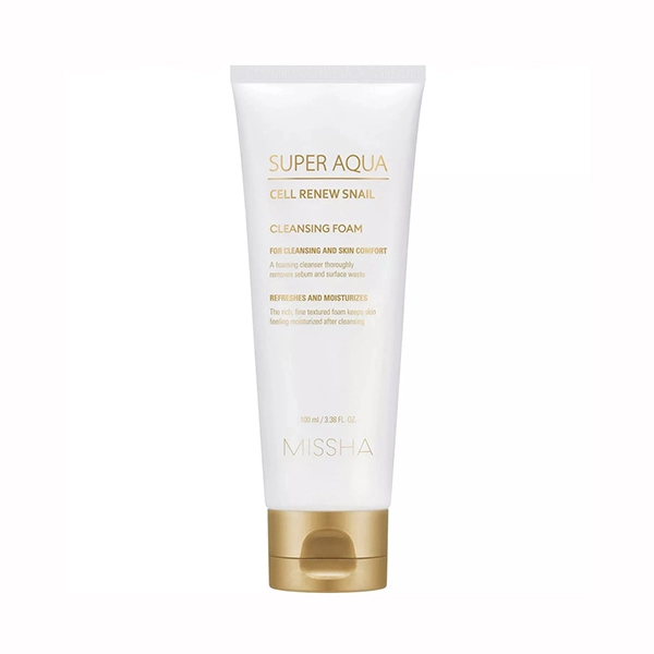 missha aqua cell renew snail penka dlya umyvaniya s sekreciej ulitki 100 ml