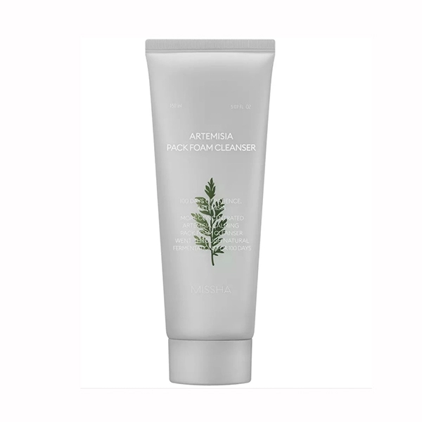 missha artemisia calming pack foam cleanser uspokaivayushchaya penka maska dlya umyvaniya s ekstraktom poly