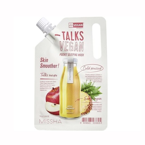 missha talks vegan squeeze skin smoother maska otshelushivayushchaya kremovaya smyagchayushchaya kozhu s ekstraktami