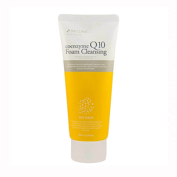coenzyme q10 foam cleansing omolazhivayushchaya penka s koenzimom 100 ml 3w clinic yuzhnaya koreya