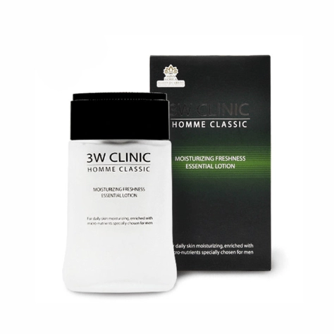 homme classic moisturizing freshness essential lotion muzhskoj uvlazhnyayushchij osvezhayushchij loson 150 ml 3w clinic yuzhnaya koreya