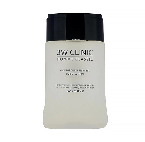 homme classic moisturing freshness essential scin muzhskoj uvlazhnyayushchij i osvezhayushchij tonik 150 ml 3w clinic yuzhnaya koreya