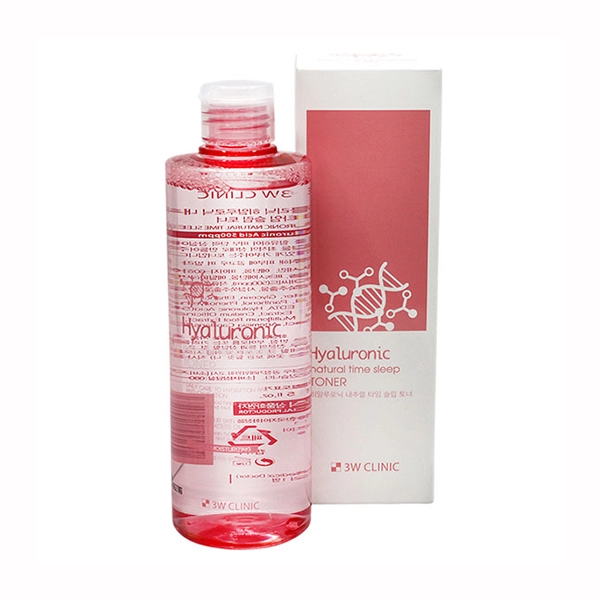 3w clinic hyaluronic natural time sleep toner nochnoj toner dlya lica s gialuronovoj kislotoj 300ml