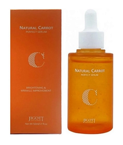 jigott natural carrot perfect serum syvorotka dlya lica s ekstraktom morkovi 50ml