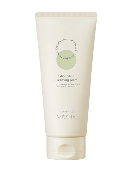 missha creamy lat penka dlya umyvaniya s zelennym chaem 172ml