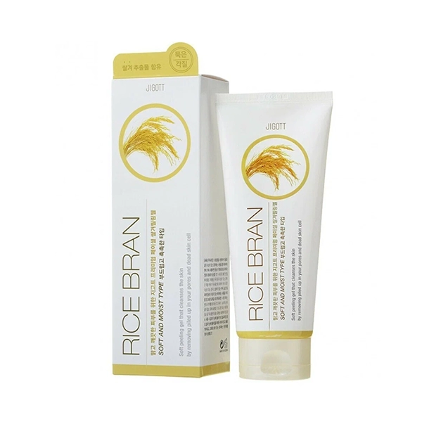 jigott premium facial rice bran peeling gel gel s risovymi otrubyami 180 ml