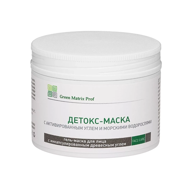 green matrix krem maska detoks s drevesnym uglem dlya tela 500 ml