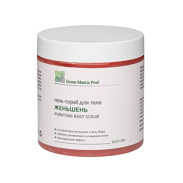 green matrix gel skrab quotzhenshenquot dlya tela 500 ml