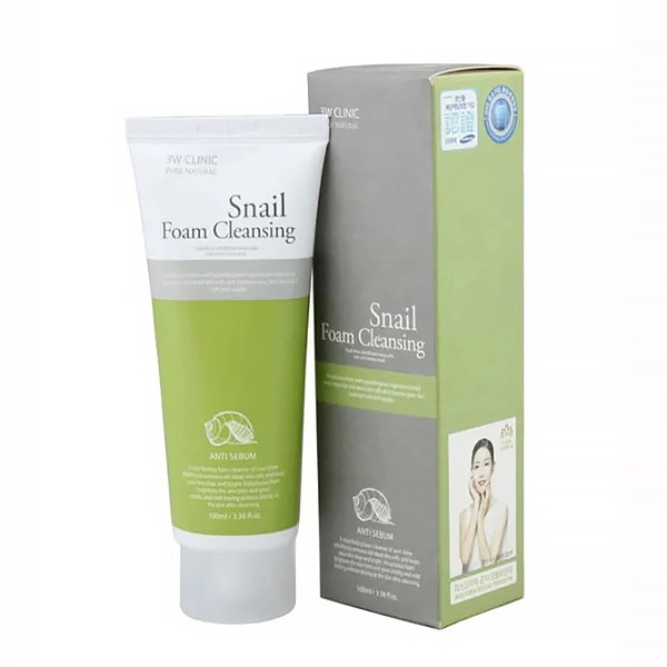 3w clinic snail foam cleansing penka dlya umyvaniya s ulitochnym mucinom 100 ml