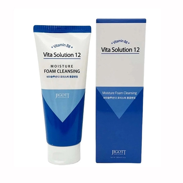 jigott vita solution 12 moisture foam cleansing penka dlya umyvaniya 180 ml