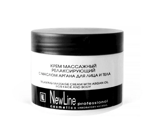 nl krem massazhnyj relaksiruyushchij s maslom argana dlya lica i tela 330 ml new line rossiya
