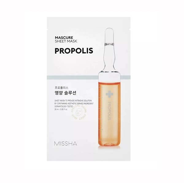 mascure maska energetik s propolisom dlya elastichnosti kozhi 27 ml missha yuzhnaya koreya
