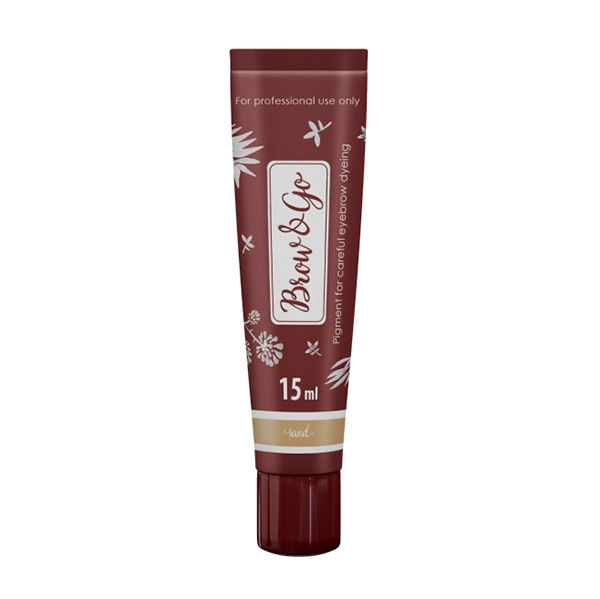 pigment dlya berezhnogo okrashivaniya brovej browgo cvet 02 sand 15ml