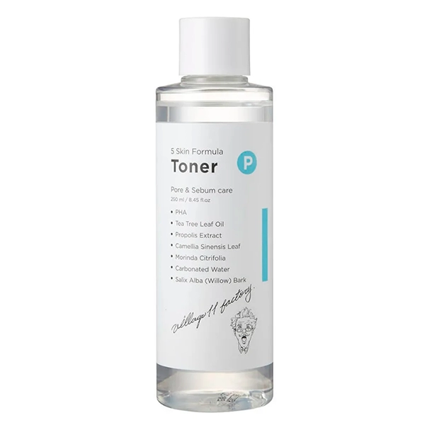 p skin formula toner ochishchayushchij i suzhivayushchij pory toner dlya lica s maslom chajnogo dereva 250 ml village 11 factory yuzhnaya koreya
