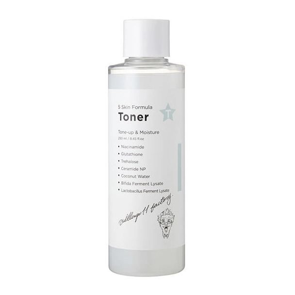 t skin formula toner toniziruyushchij i uvlazhnyayushchij toner dlya lica s niacinamidami i glutationom 250 ml village 11 factory yuzhnaya koreya