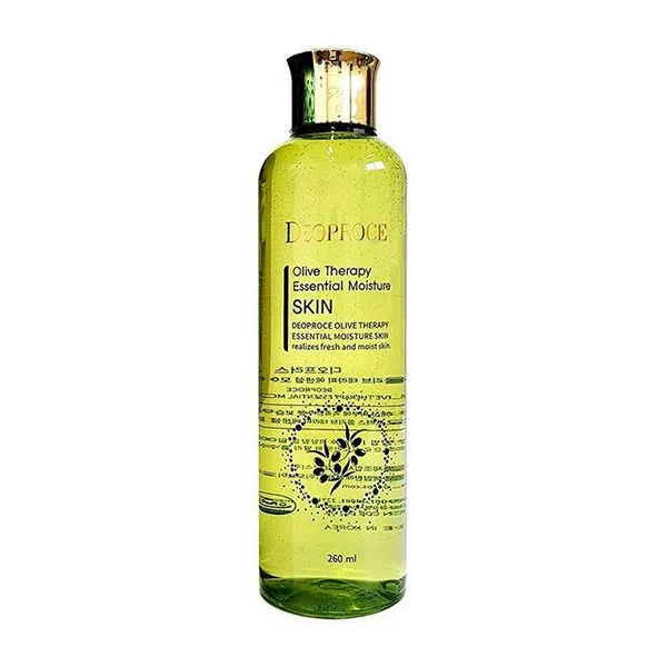 tonik uvlazhnyayushchij dlya lica s ekstraktom olivy 260ml olive therapy essential moisture skin 260 ml deoproce yuzhnaya koreya