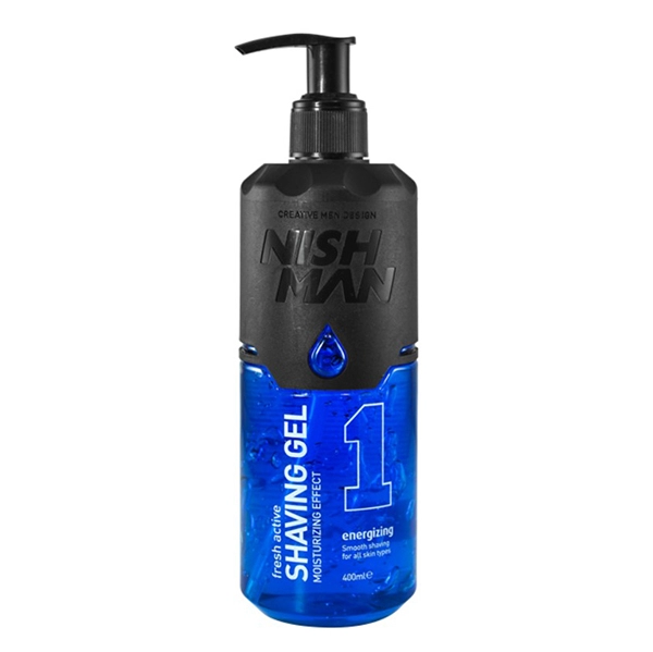 gel dlya britya 1 shaving gel sinij 400 ml nishman turciya