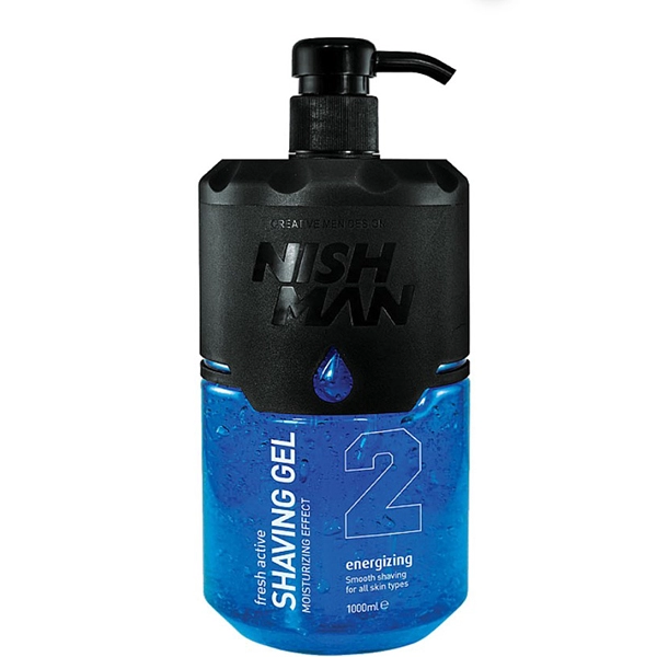 gel dlya britya 2 shaving gel blue 1000 ml nishman turciya