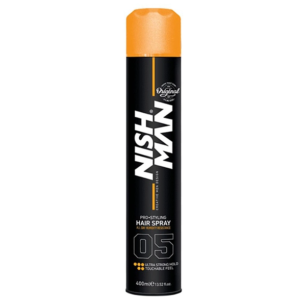 lak dlya volos 05 ultra hold 400 ml nishman turciya