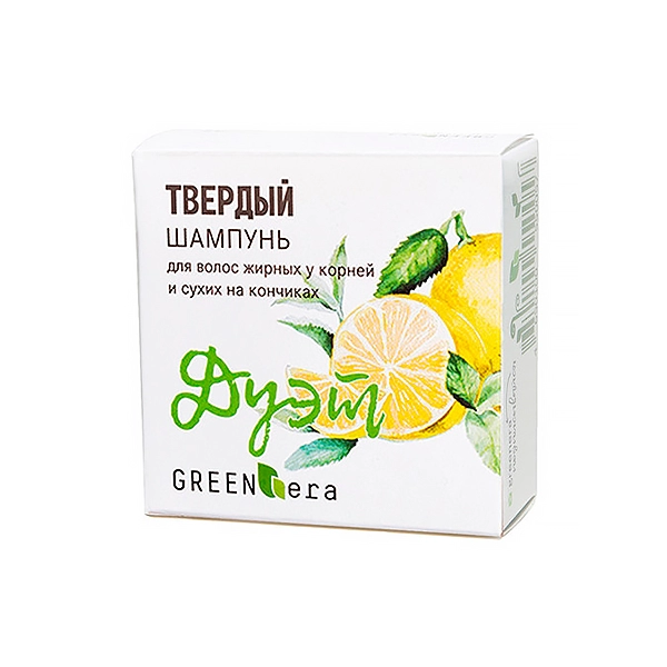 tvyordyj shampun duet 55 gr green era rossiya