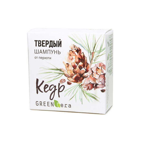 tvyordyj shampun kedr 55 gr green era rossiya
