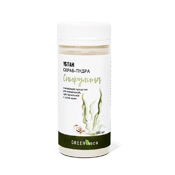 ubtan skrab pudra spirulina 100 ml green era rossiya