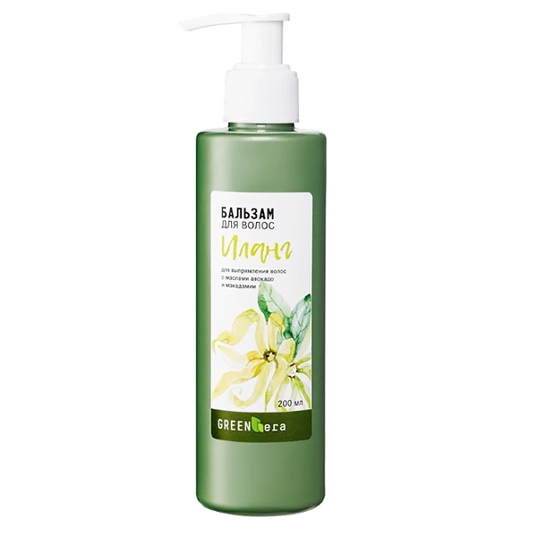 balzam dlya vyushchihsya i neposlushnyh volos ilang 200 ml green era rossiya