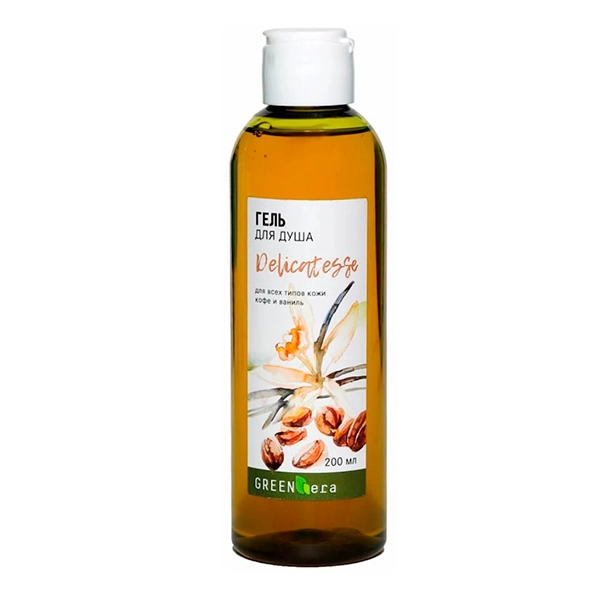 gel dlya dusha kofe i vanil 200 ml green era rossiya