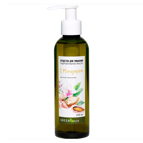 gidrofilnoe maslo dlya dusha mindalnoe 200 ml green era rossiya