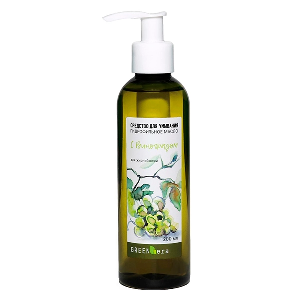 gidrofilnoe maslo dlya umyvaniya vinograd 200 ml green era rossiya