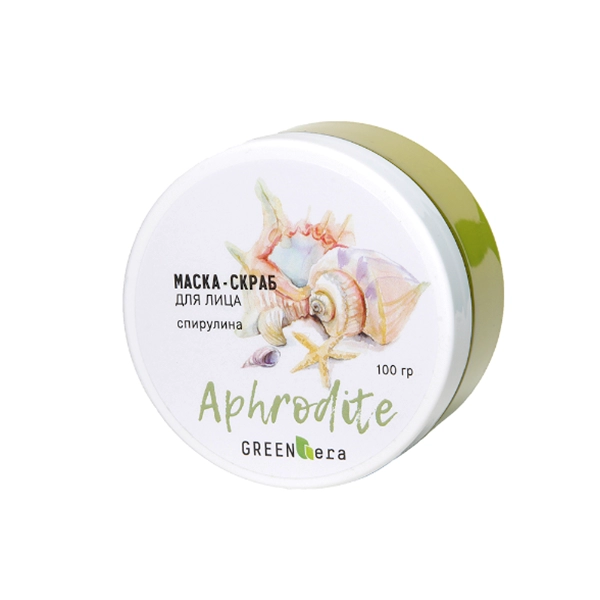 glinyanaya maska skrab spirulina 100 ml green era rossiya