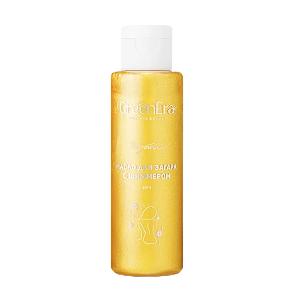maslo dlya zagara s shimmerom zoloto 100 ml green era rossiya
