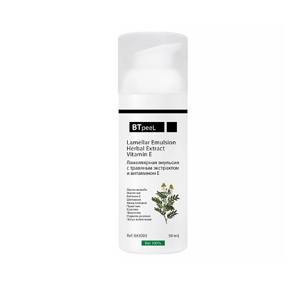 lamellyarnaya emulsiya s vitaminom e i travyannym ekstraktom 50 ml btpeel rossiya