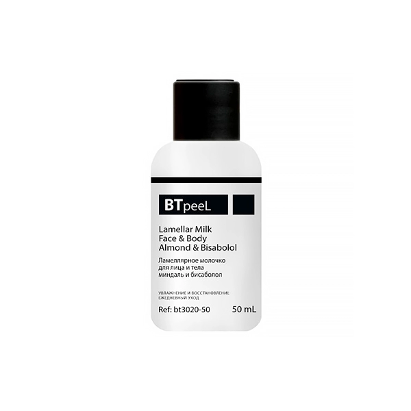 lamellyarnoe molochko dlya lica i tela mindal i bisabolol 50 ml btpeel rossiya