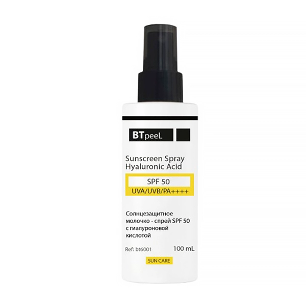 solncezashchitnyj sprej spf 50 c gialuronovoj kislotoj 100 ml btpeel rossiya