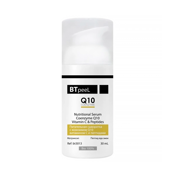 pitatelnaya syvorotka s koenzimom q10 vitaminom s i peptidami 30 ml btpeel rossiya