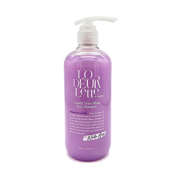 parfyumirovannyj shampun dlya volos s aromatom belogo muskusa 500 ml lodeurlette yuzhnaya koreya