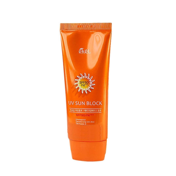 solncezashchitnyj krem s ekstraktom aloe uv sun block spf 50 pa 70 ml ekel yuzhnaya koreya