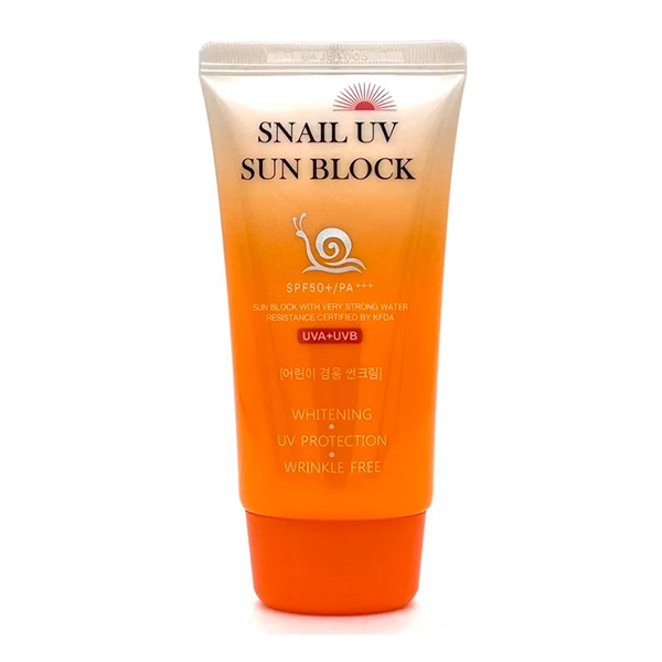 solncezashchitnyj krem s ulitochnym mucinom snail uv sun block cream spf50pa 70 ml jigott yuzhnaya koreya