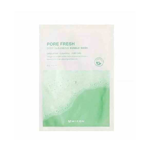 glubokoochishchayushchaya puzyrkovaya tkanevaya maska dlya lica pore fresh deep cleansing bubble mask 33 gr mizon yuzhnaya koreya
