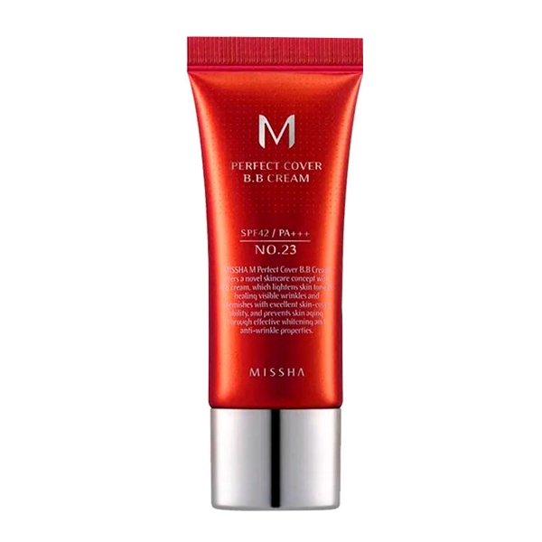 tonalnyj vv krem quotidealnoe pokrytiequot m perfect cover bb cream spf42pa ton 23 20 ml missha yuzhnaya koreya