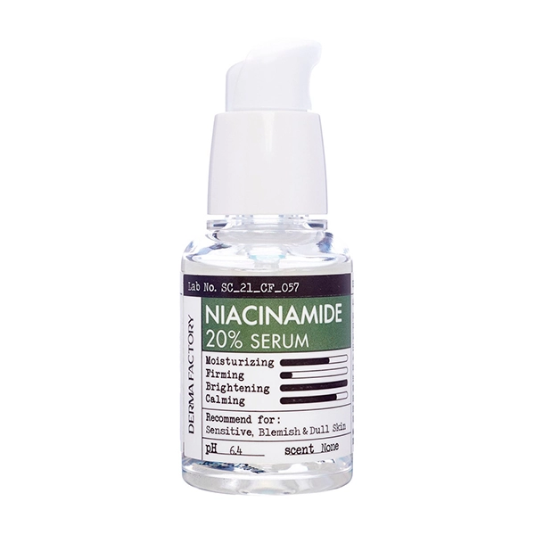 uspokaivayushchaya syvorotka dlya lica s niacinamidom derma factory niacinamide 20 serum 30 ml derma factory yuzhnaya koreya