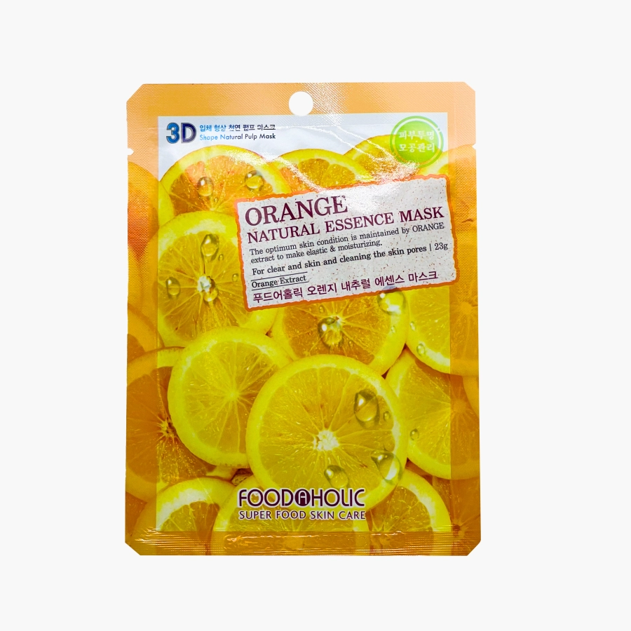 foodaholic natural maska dlya lica s ekstraktom apelsina 23 gr foodaholic natural koreya