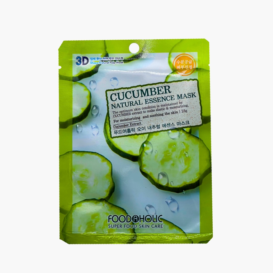 foodaholic natural maska dlya lica s ekstraktom ogurca 23 gr foodaholic natural koreya