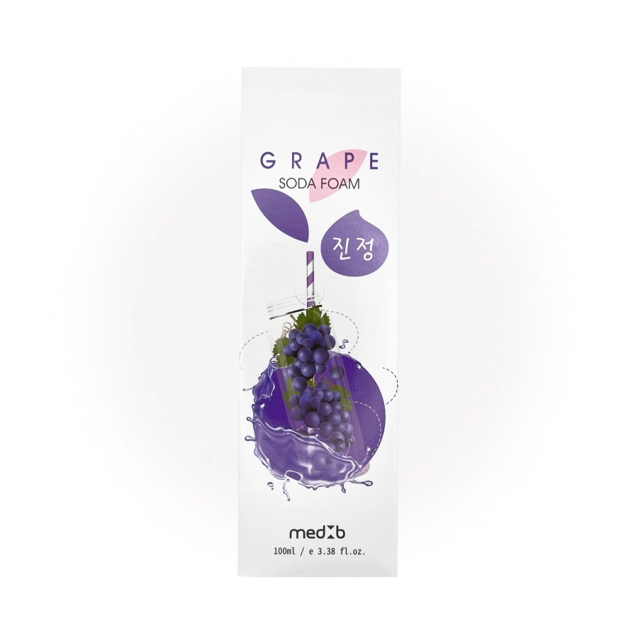 medb grape soda foam penka dlya umyvaniya s ekstraktom vinograda i sodoj 100 ml foodaholic natural koreya
