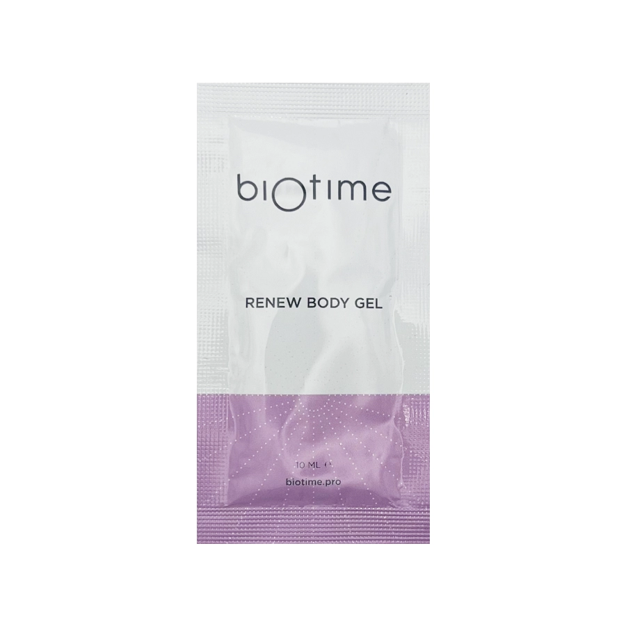 sashe obnovlyayushchij gel dlya tela marki biotajm biotime renew body gel 10 ml 10 ml biotime rossiya