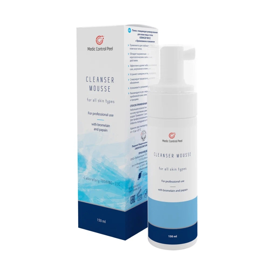 mcp penka ochishchayushchaya cleanser mousse 150 ml 150 ml medic control peel rossiya