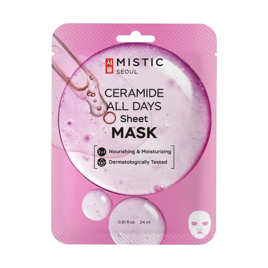 mistic ceramide all days tkanevaya maska dlya lica s keramidami 24ml 24 ml mistic yuzhnaya koreya