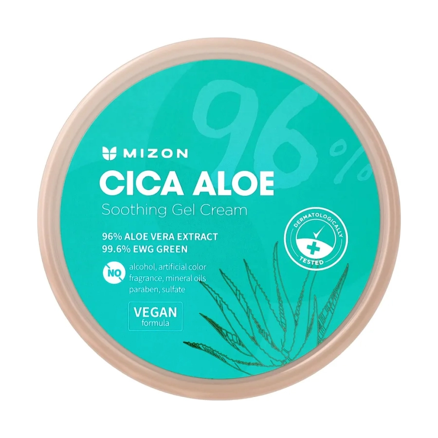 cica aloe soothing gel uvlazhnyayushchij gel krem s ekstraktami aloe i centelly aziatskoj 300g 300 g mizon yuzhnaya koreya