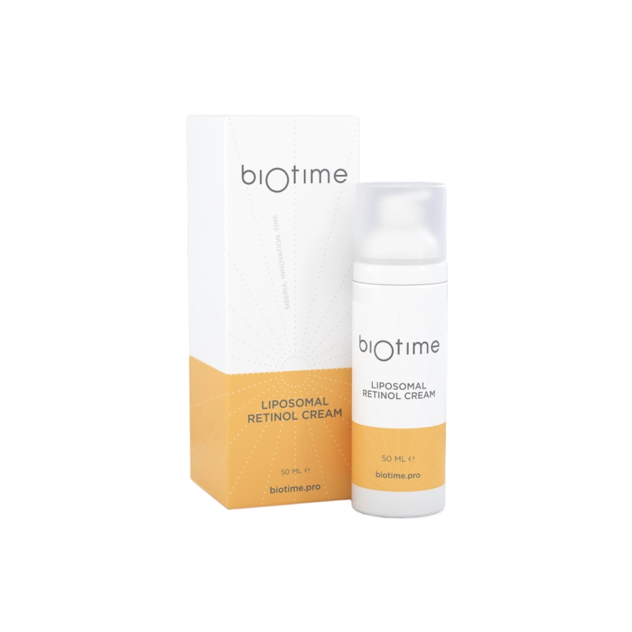 krem s liposomalnym retinolom marki biotajm biotime liposomal retinol fl 50 ml 50 ml biotime rossiya